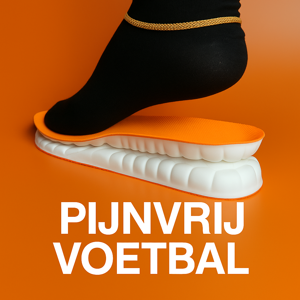 KickZone ImpactShield™ Inlegzolen - Stop hielpijn bij voetbal - Past in elke schoen