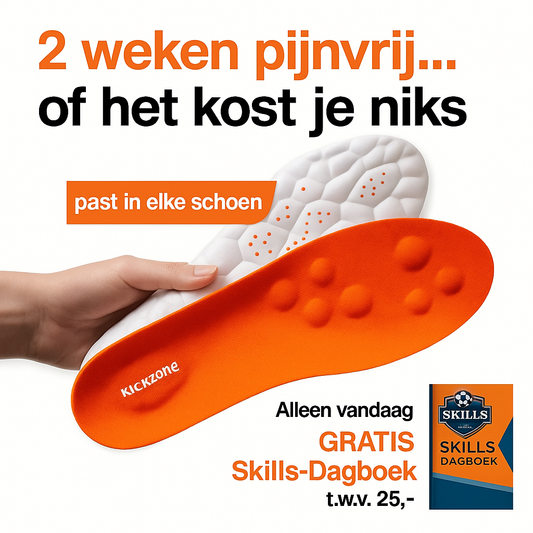 KickZone ImpactShield™ Inlegzolen - Stop hielpijn bij voetbal - Past in elke schoen